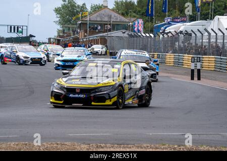 Darlington, UK. 30th July, 2023. Round 16 during the British Touring Car Championship at Croft Circuit, Darlington, UK on 30 July 2023. Photo by Chris Williams. Editorial use only, license required for commercial use. No use in betting, games or a single club/league/player publications. Credit: UK Sports Pics Ltd/Alamy Live News Stock Photo