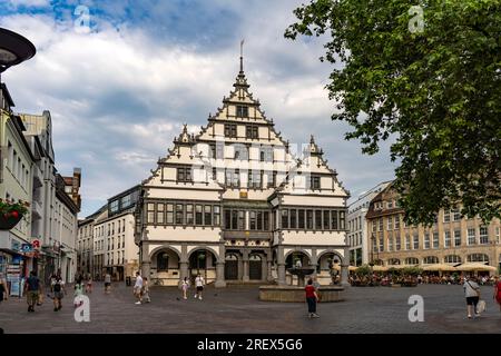 Das Rathaus in Paderborn, Nordrhein-Westfalen, Deutschland, Europa |  Paderborn Town hall, North Rhine-Westphalia, Germany, Europe Stock Photo