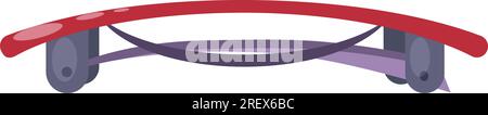 Metal barrette flat icon Stock Vector