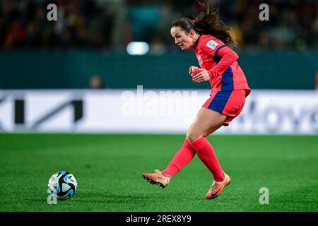 Auckland, New Zealand. 30th July, 2023. Tuva Hansen of Norway Women Soccer team seen in action during the FIFA Women's World Cup 2023 match between Philippines and Norway at Eden Park. Final score; Norway 6:0 Philippines. (Photo by Luis Veniegra/SOPA Images/Sipa USA) Credit: Sipa USA/Alamy Live News Stock Photo