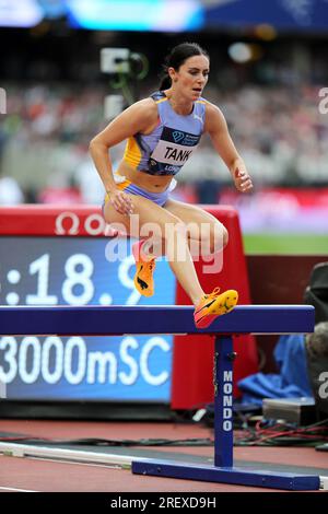 Poppy TANK (Great Britain) competing in the Women's 3000m Steeplechase ...