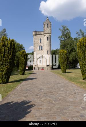 The Ulster Memorial Tower, near Thiepval on the Somme Great War  battlefield Stock Photo