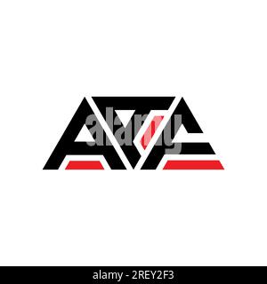 AAF triangle letter logo design with triangle shape. AAF triangle logo design monogram. AAF triangle vector logo template with red color. AAF triangul Stock Vector