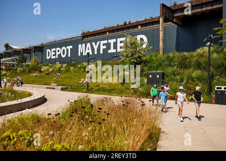MAYFIELD PARK in Gtr Manchester Stock Photo