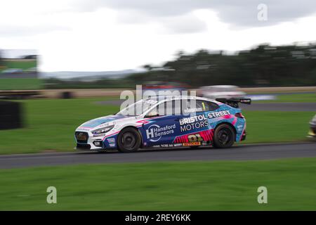 Dalton on Tees, 30 July 2023. Tom Ingram driving a Hyundai i30N for Bristol Street Motors with EXCELR8 during round 17 of  the British Touring Car Championship at Croft Circuit. Credit: Colin Edwards/Alamy Live News Stock Photo