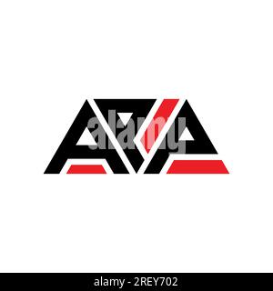 APP triangle letter logo design with triangle shape. APP triangle logo design monogram. APP triangle vector logo template with red color. APP triangul Stock Vector