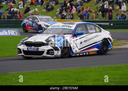 Dalton on Tees, 30 July 2023. Colin Turkington driving a BMW 330i M Sport for Team BMW during round 18 of  the British Touring Car Championship at Croft Circuit. Credit: Colin Edwards/Alamy Live News Stock Photo