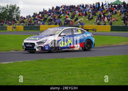 Dalton on Tees, 30 July 2023. Nick Halstead driving a Hyundai i30N for Bristol Street Motors with EXCELR8 during round 18 of  the British Touring Car Championship at Croft Circuit. Credit: Colin Edwards/Alamy Live News Stock Photo