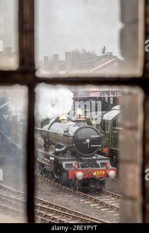 GWR 'Castle' 4-6-0 No. 4079 'Pendennis Castle', Didcot Railway Centre, Oxfordshire, UK Stock Photo