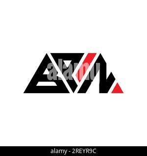 BPN triangle letter logo design with triangle shape. BPN triangle logo design monogram. BPN triangle vector logo template with red color. BPN triangul Stock Vector