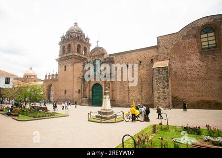 Cusco, Peru; 1st January 2023: Basilica Menor de la Merced in the historic center of Cusco. Stock Photo