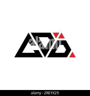 CDD triangle letter logo design with triangle shape. CDD triangle logo ...