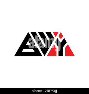 BWY triangle letter logo design with triangle shape. BWY triangle logo ...