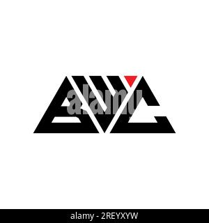 BWC triangle letter logo design with triangle shape. BWC triangle logo ...