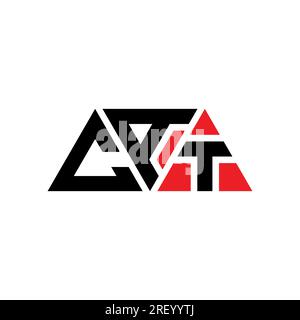 CAT triangle letter logo design with triangle shape. CAT triangle logo design monogram. CAT triangle vector logo template with red color. CAT triangul Stock Vector