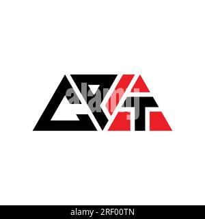 CPT triangle letter logo design with triangle shape. CPT triangle logo design monogram. CPT triangle vector logo template with red color. CPT triangul Stock Vector