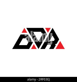 DDR triangle letter logo design with triangle shape. DDR triangle logo ...