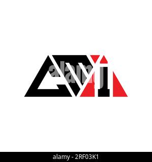 CMI triangle letter logo design with triangle shape. CMI triangle logo ...