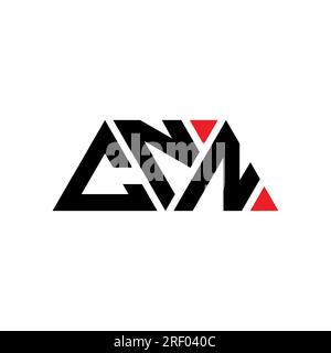 CNN triangle letter logo design with triangle shape. CNN triangle logo design monogram. CNN triangle vector logo template with red color. CNN triangul Stock Vector