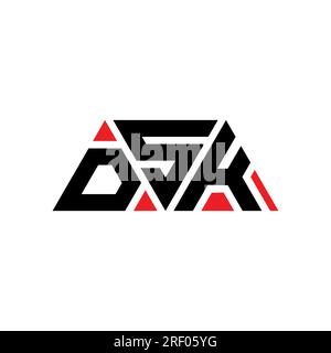 DSK triangle letter logo design with triangle shape. DSK triangle logo ...