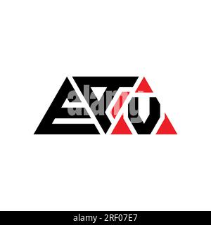 EAV triangle letter logo design with triangle shape. EAV triangle logo ...