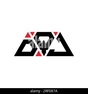 DQJ letter logo design with polygon shape. DQJ polygon and cube shape ...