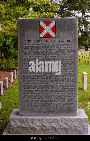 Confederate Soldiers Section, Magnolia Cemetery, Charleston, South Carolina Stock Photo