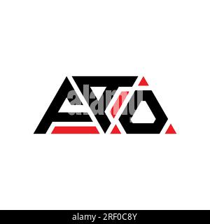 FAO triangle letter logo design with triangle shape. FAO triangle logo ...