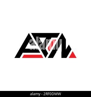 FAN triangle letter logo design with triangle shape. FAN triangle logo design monogram. FAN triangle vector logo template with red color. FAN triangul Stock Vector