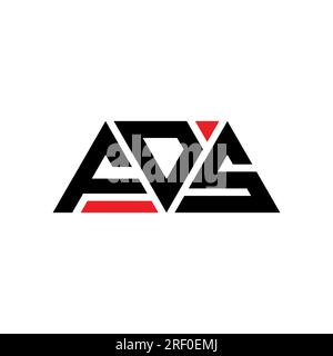 Fds Icon FDS triangle letter logo design with triangle shape. FDS triangle logo ...