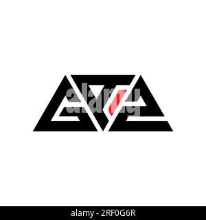GAZ triangle letter logo design with triangle shape. GAZ triangle logo ...
