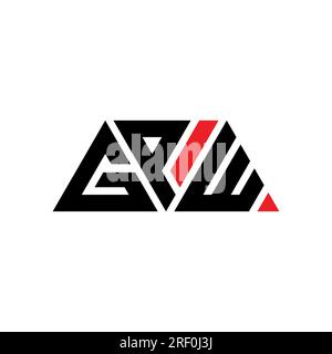 GPW triangle letter logo design with triangle shape. GPW triangle logo ...