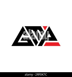 GMP triangle letter logo design with triangle shape. GMP triangle logo ...