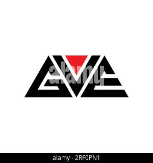 GVE triangle letter logo design with triangle shape. GVE triangle logo ...