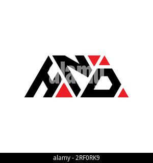 HND triangle letter logo design with triangle shape. HND triangle logo ...