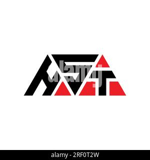 HST triangle letter logo design with triangle shape. HST triangle logo ...