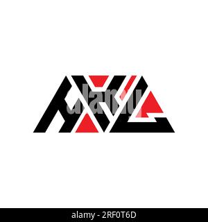 HKL triangle letter logo design with triangle shape. HKL triangle logo ...