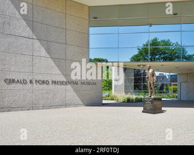 The Gerald R Ford Presidential Museum in Grand Rapids, Michigan Stock Photo