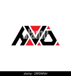 HVO triangle letter logo design with triangle shape. HVO triangle logo ...