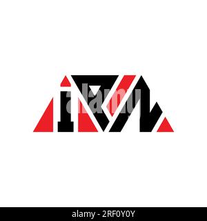 IPN triangle letter logo design with triangle shape. IPN triangle logo design monogram. IPN triangle vector logo template with red color. IPN triangul Stock Vector