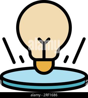 Critical thinking icon outline vector. Think mind. Human skill color flat Stock Vector