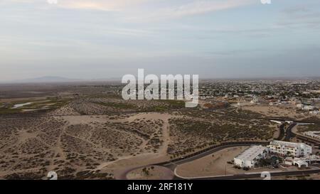 PHOTOGRAPHY WITH DRONE IN PUERTO PEÑASCO SONORA MEXICO Stock Photo