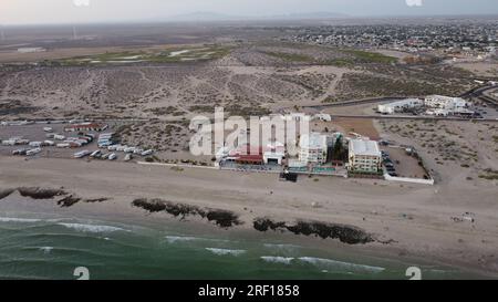 PHOTOGRAPHY WITH DRONE IN PUERTO PEÑASCO SONORA MEXICO Stock Photo