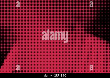 Abstract red graphic background with small squares. Stock Photo