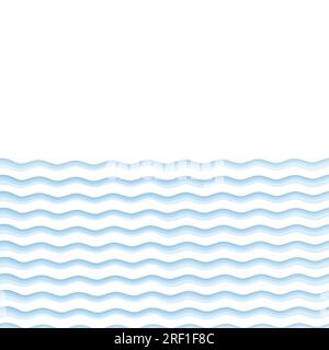 Horizontal lines, linear semitone waves. Pattern with horizontal stripes. Vector illustration Stock Vector
