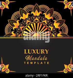 Eye-catching Mandala Vector Drawing Stock Vector