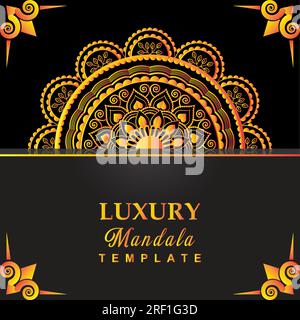 Eye-catching Mandala Vector Drawing Stock Vector