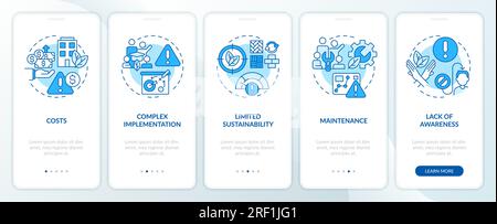 2D sustainable office concept with linear icons Stock Vector