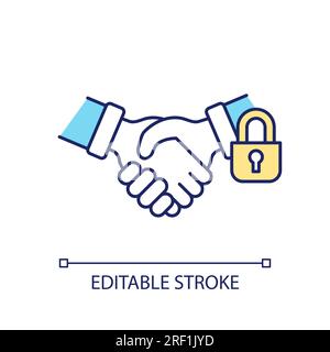 Thin line lack of transparency icon Stock Vector