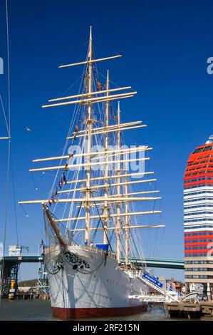 Four-masted barque 'Viking', Gothenburg, Vaestergoetland, Sweden Stock Photo